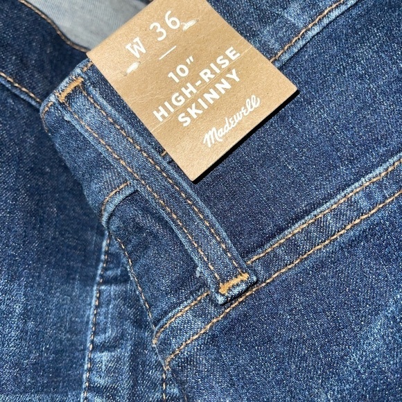 NWT MADEWELL 10" High Rise Skinny Jeans, Size 36/size 22 - Picture 9 of 9